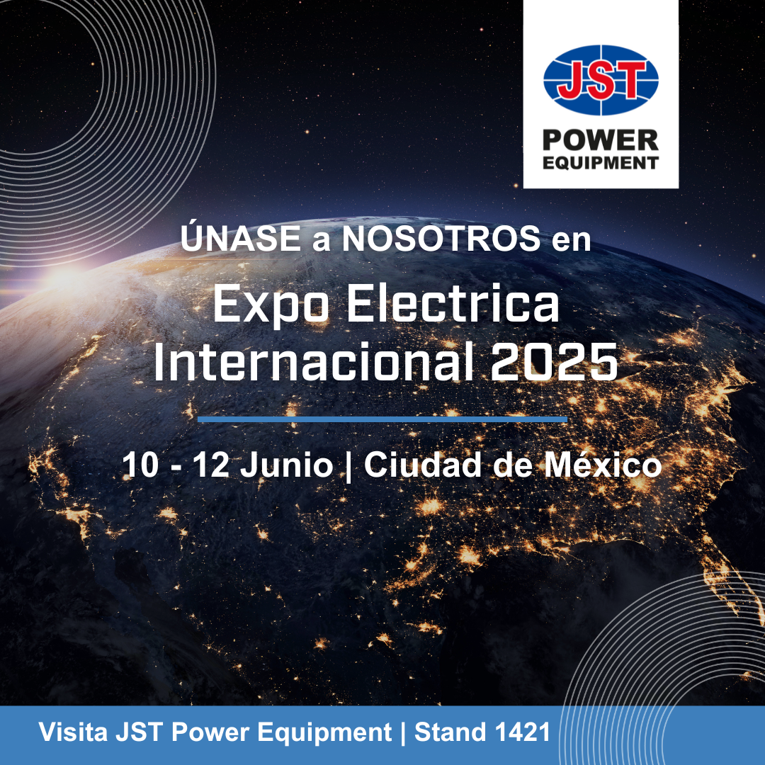 Ad with Earth from space and text about Expo Electrica 2025 in Mexico City-